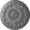 Ekena Millwork Colton Ceiling Medallion (Fits Canopies up to 4 3/4"), Hand-Painted Platinum, 15 3/4"OD x 1 1/2"P CM15CNPLS - alternate 1